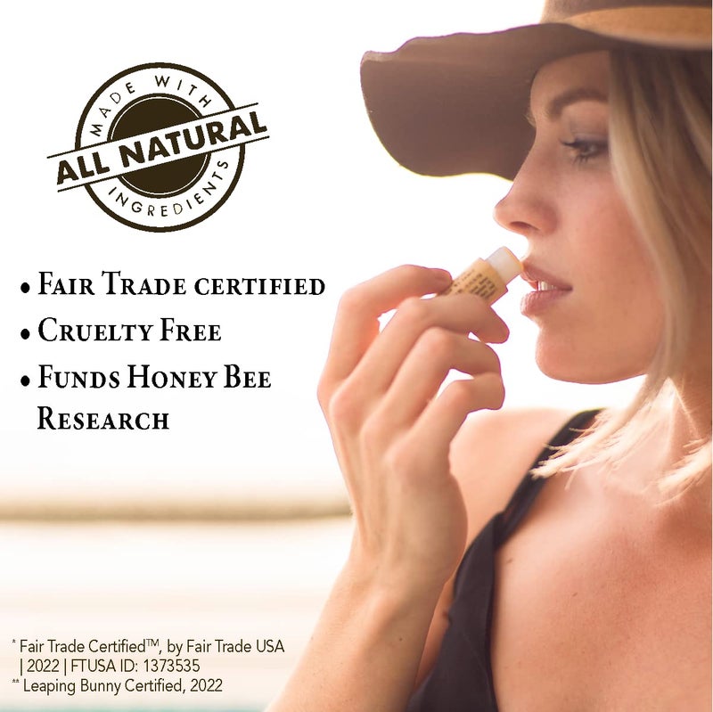 Bee Bella Lip Balm Variety 5 Pack Gift Set, Cherry, Pomegranate Mango, Vanilla Bean, Peppermint, & Lavender Vanilla, Gift, Organic Beeswax with Vitamin E, Handmade in USA - Image 4